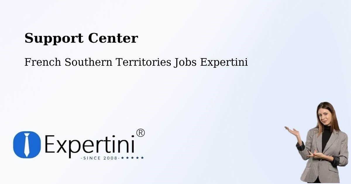 Support Services – French Southern Territories - French Southern Territories Jobs Expertini
